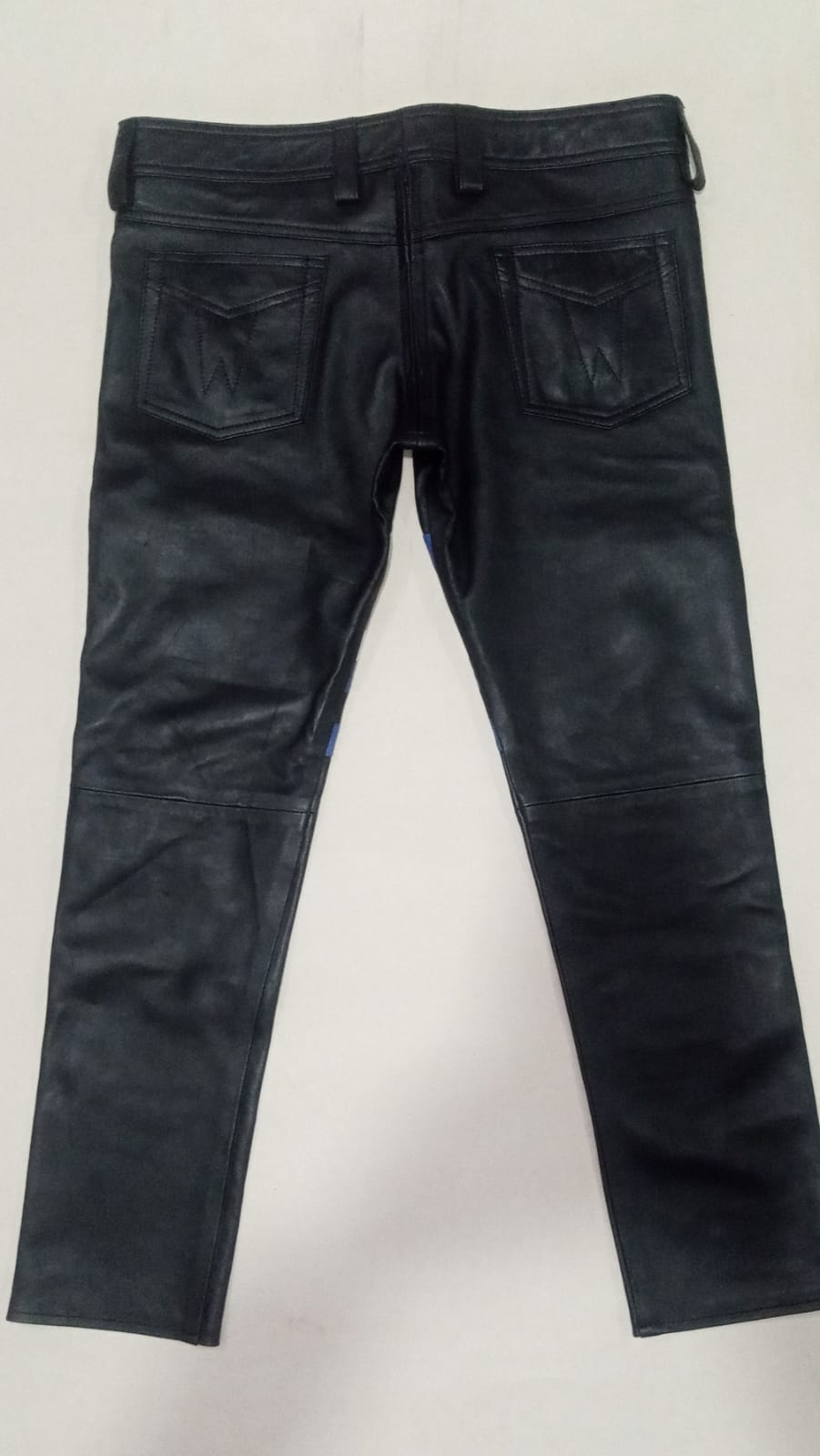 LEATHER 501 JEANS STYLE PANT WITH PRIDE FLAG