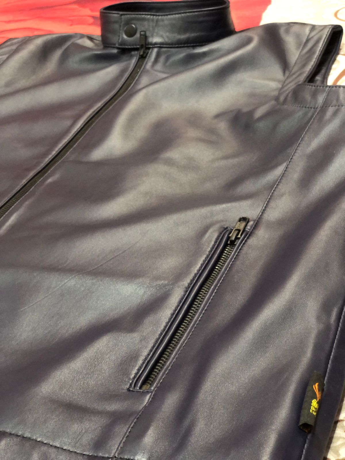 Successor Leather Vest with zipper pockets