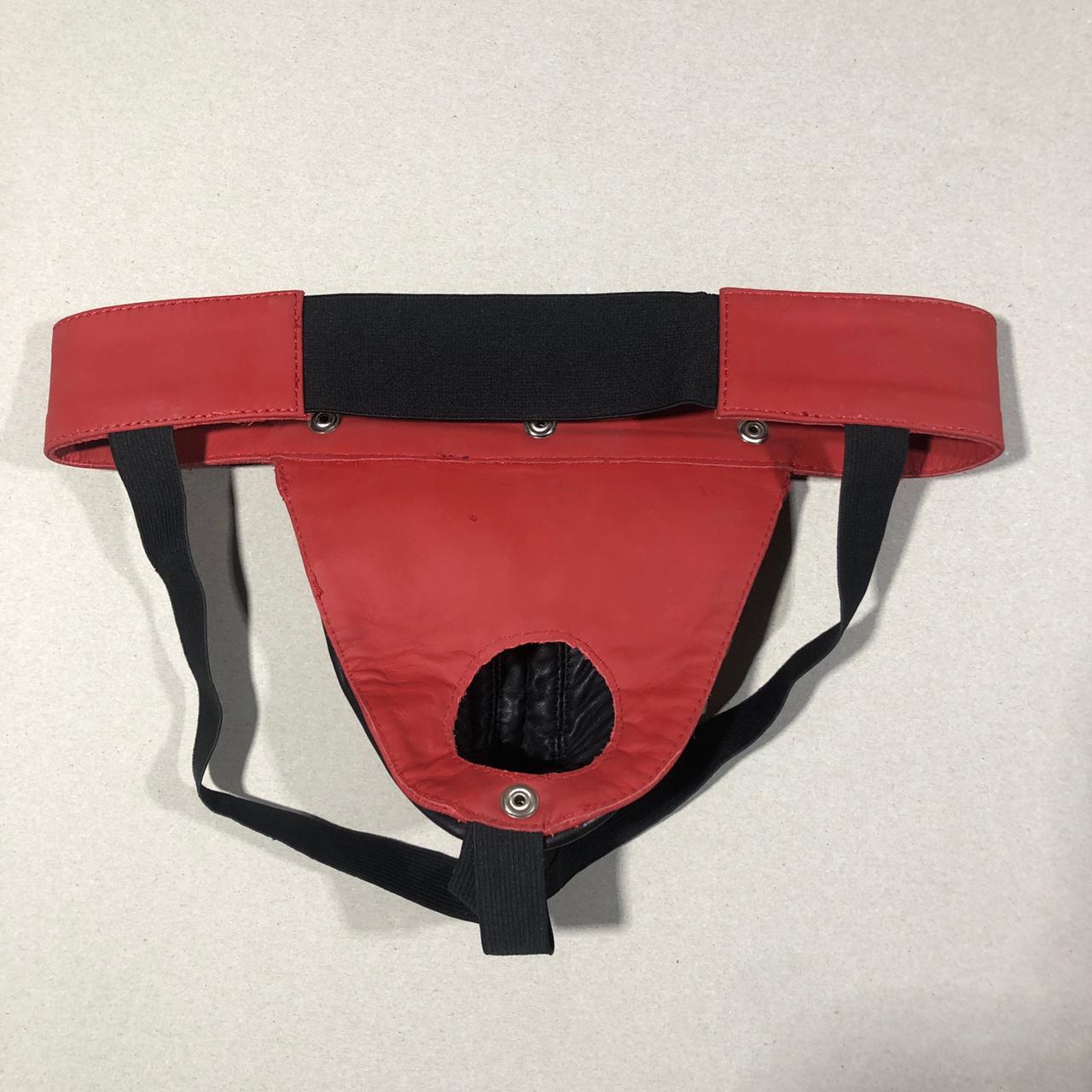 SUCCESSOR LEATHER COW LEATHER JOCKSTRAP WITH COD PEICE AND ELASTIC ON BACK