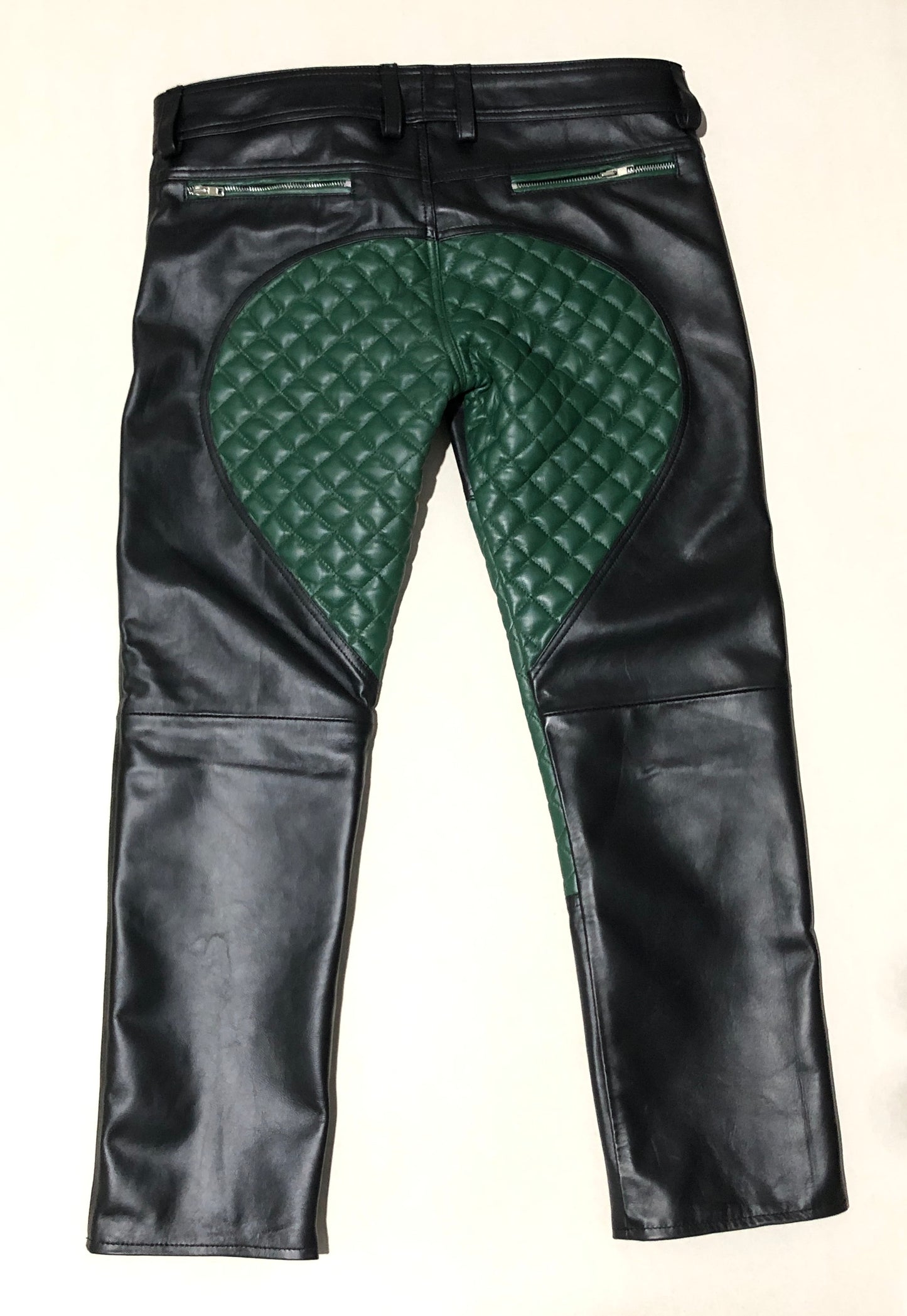 Successor Leather Quilted Pant with pouch and zip pockets