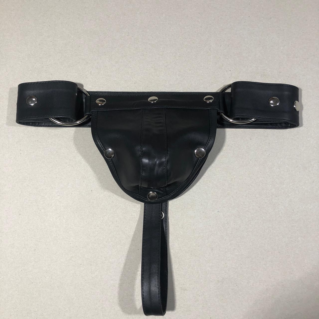 SUCCESSOR LEATHER COW LEATHER JOCKSTRAP WITH COD PCS