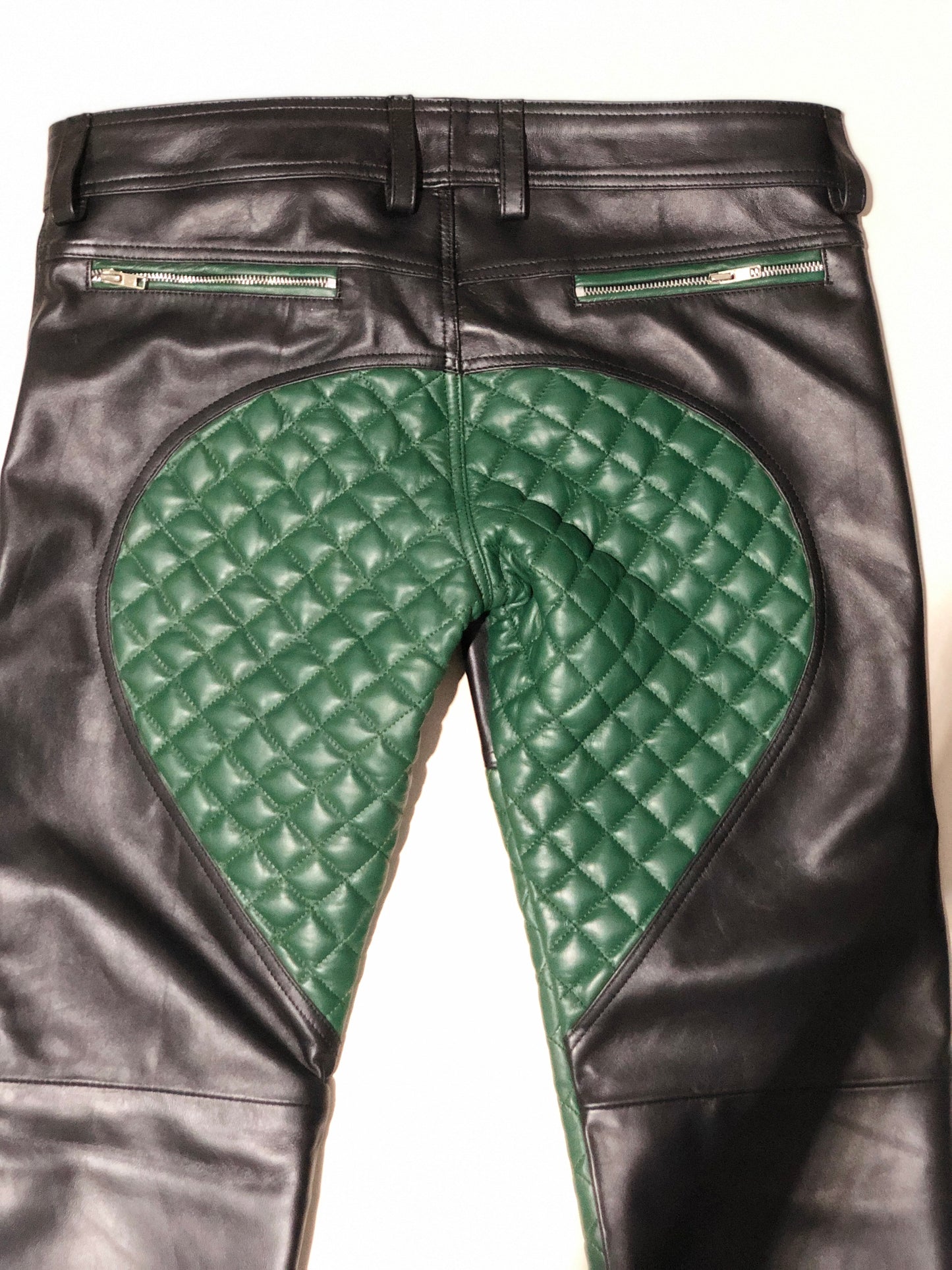 Successor Leather Quilted Pant with pouch and zip pockets