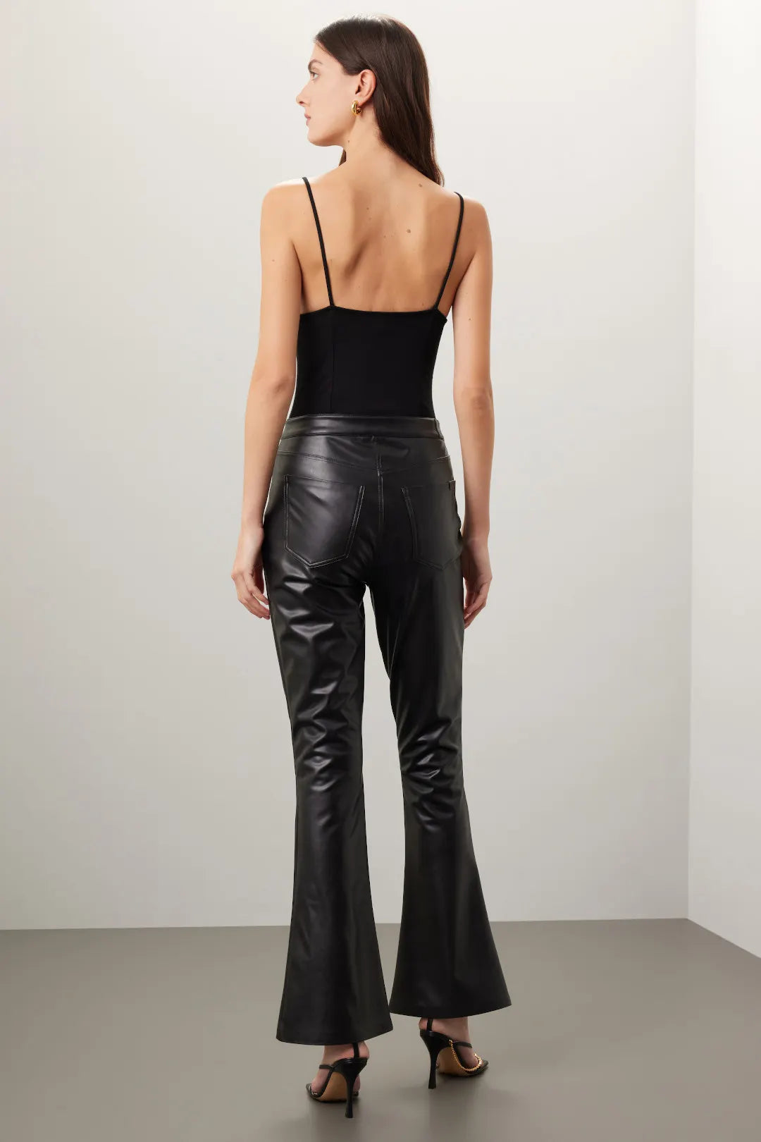 Women Leather Baggy Pant