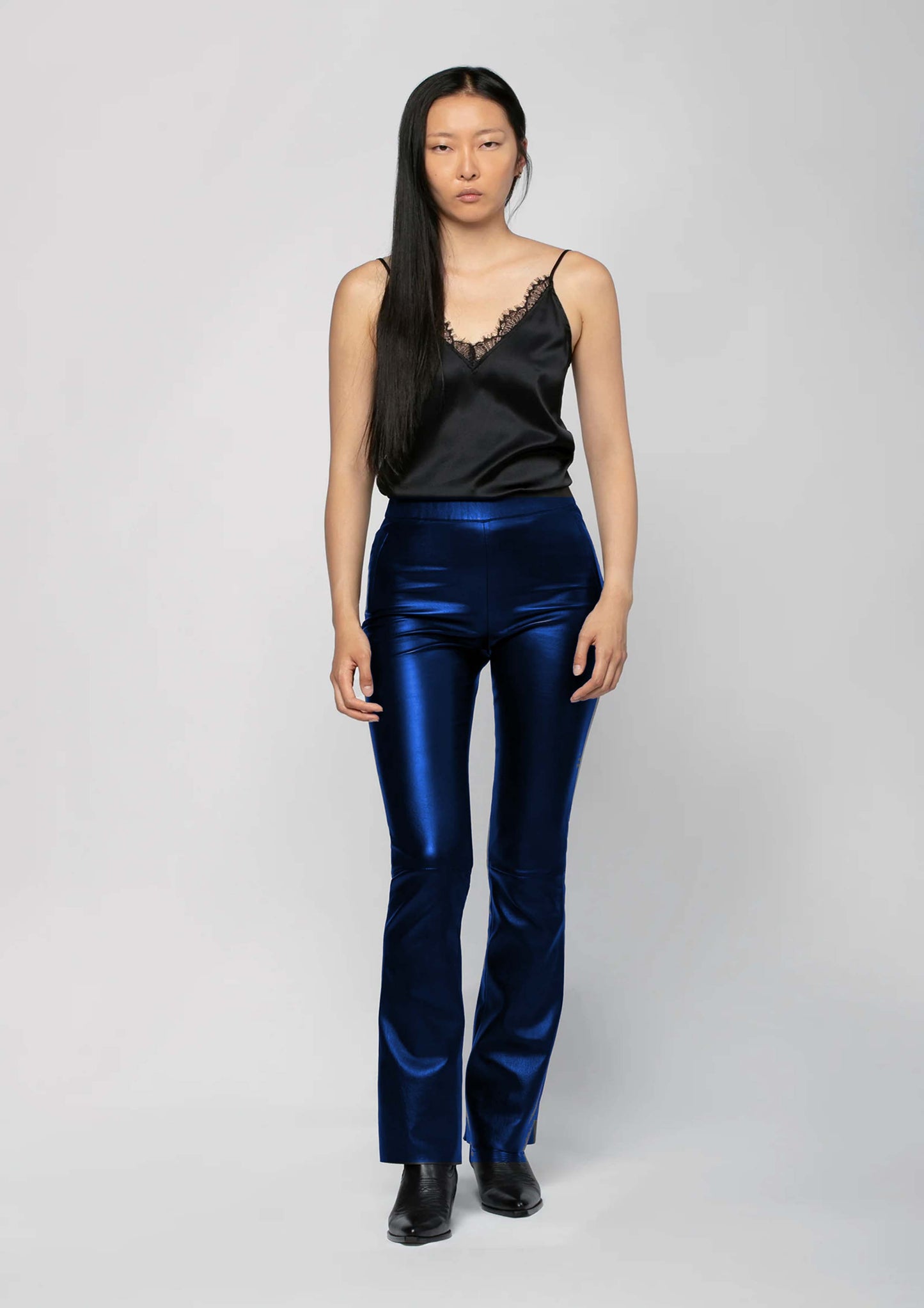 Women Leather Baggy Pant