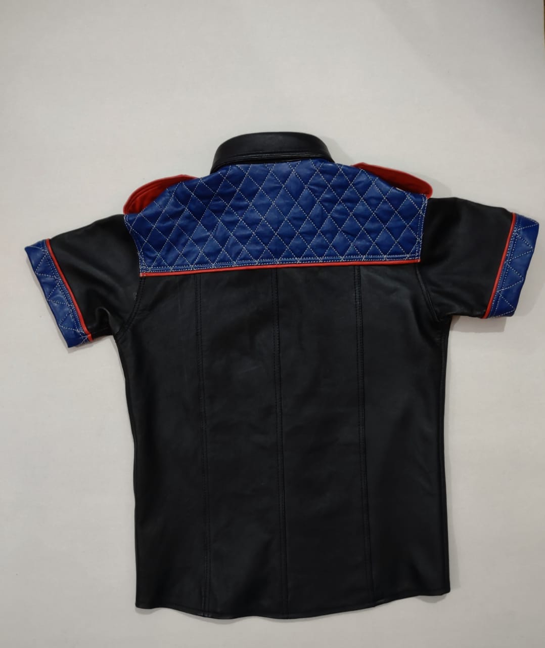 LEATHER QUILTED PRIDE LOOK SHIRT