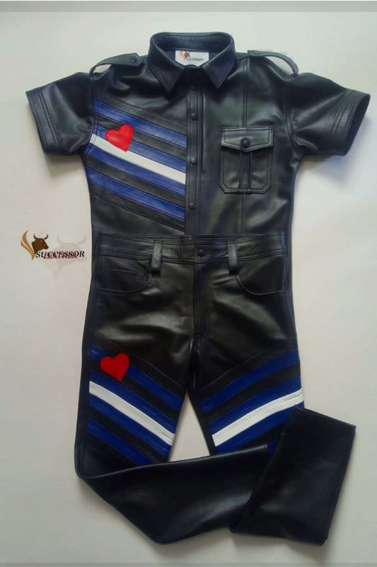 LEATHER PRIDE FORMAL IN COW HIDE