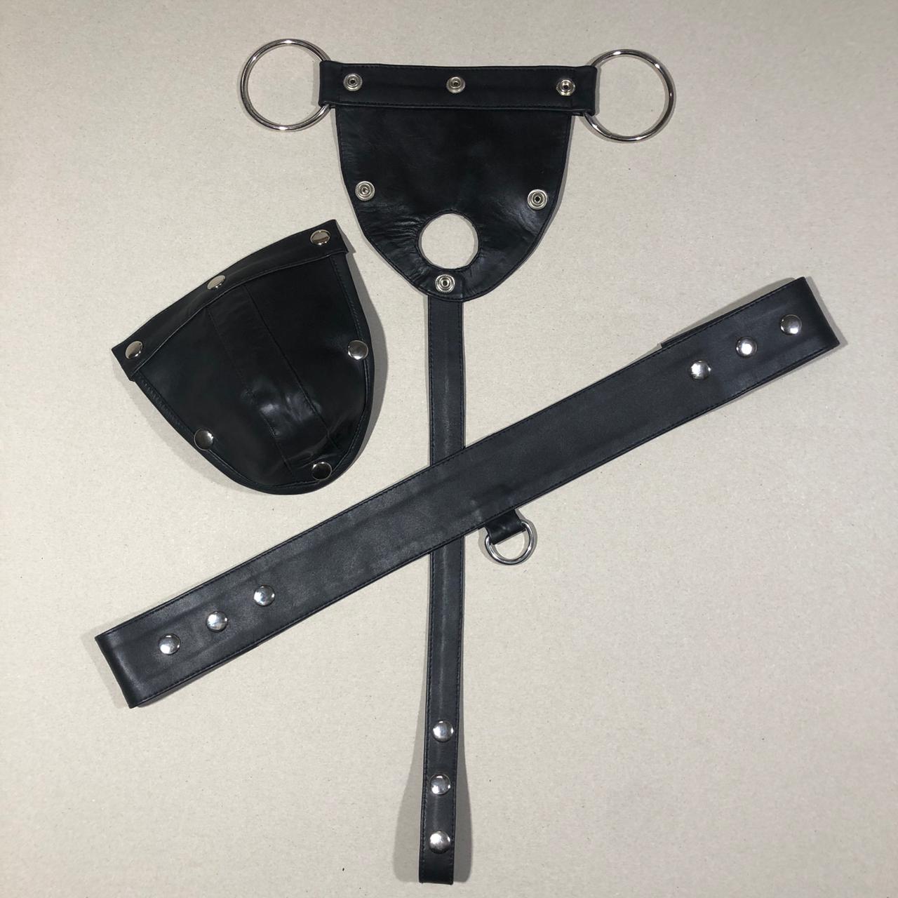SUCCESSOR LEATHER COW LEATHER JOCKSTRAP WITH COD PCS