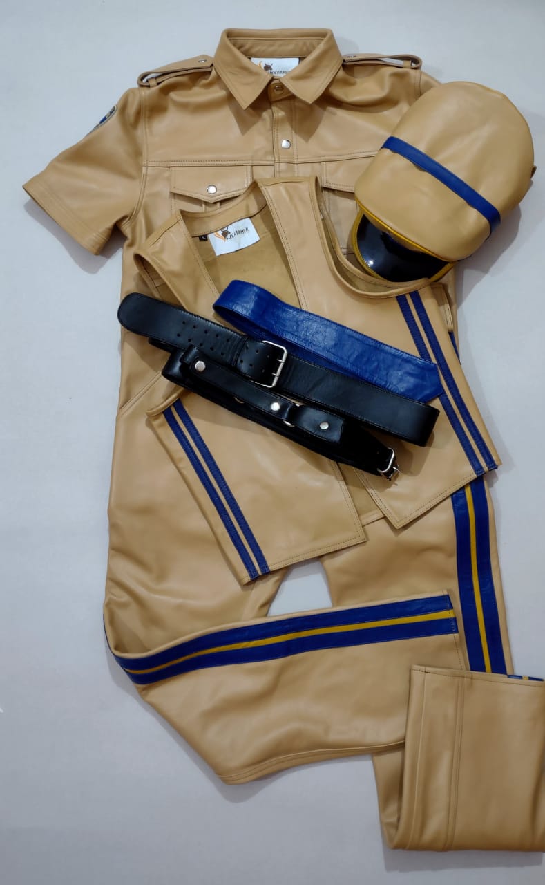 LEATHER CHP UNIFORM IN COW HIDE.