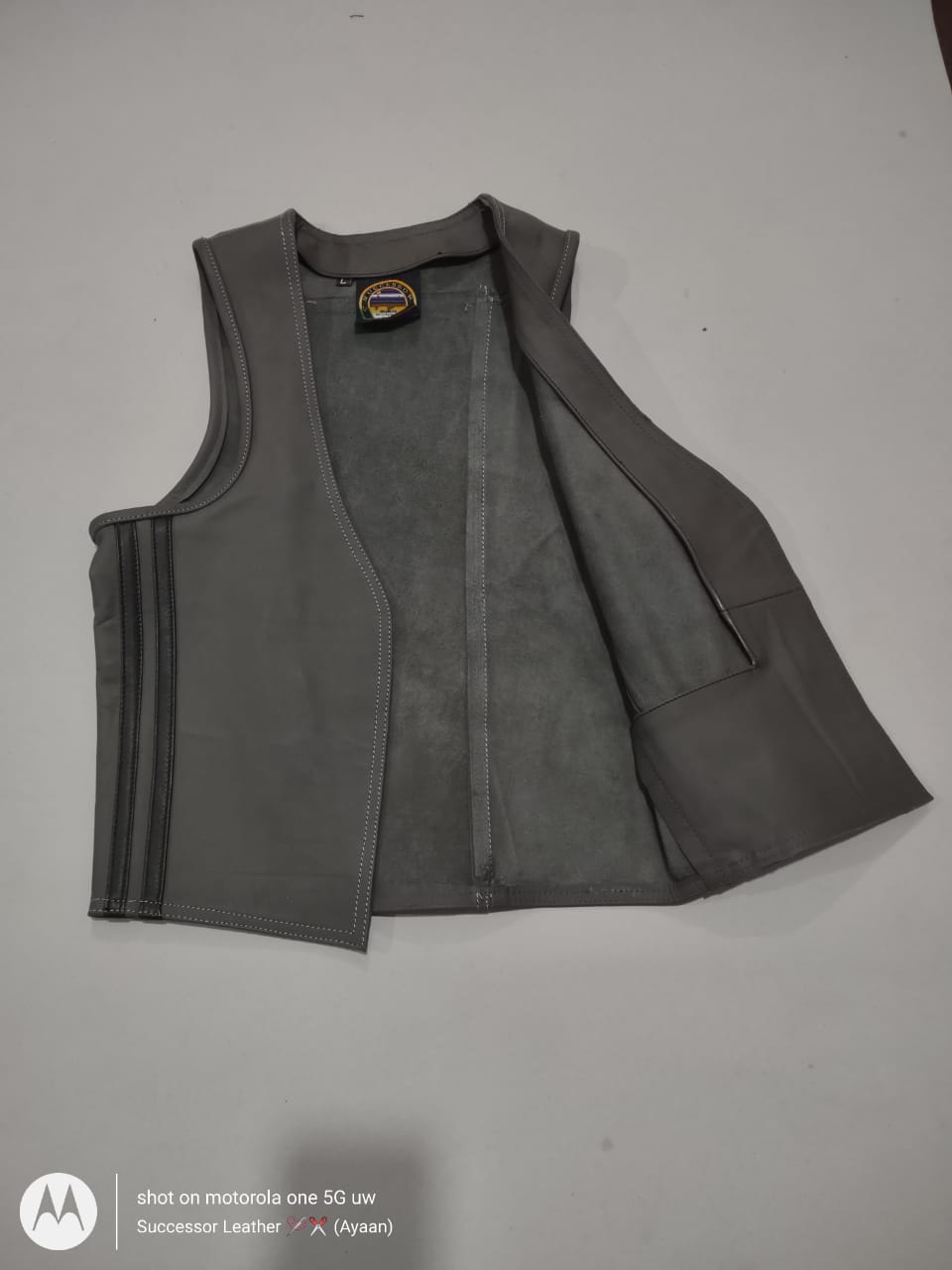 LEATHER BERLIN STYLE BAR VEST