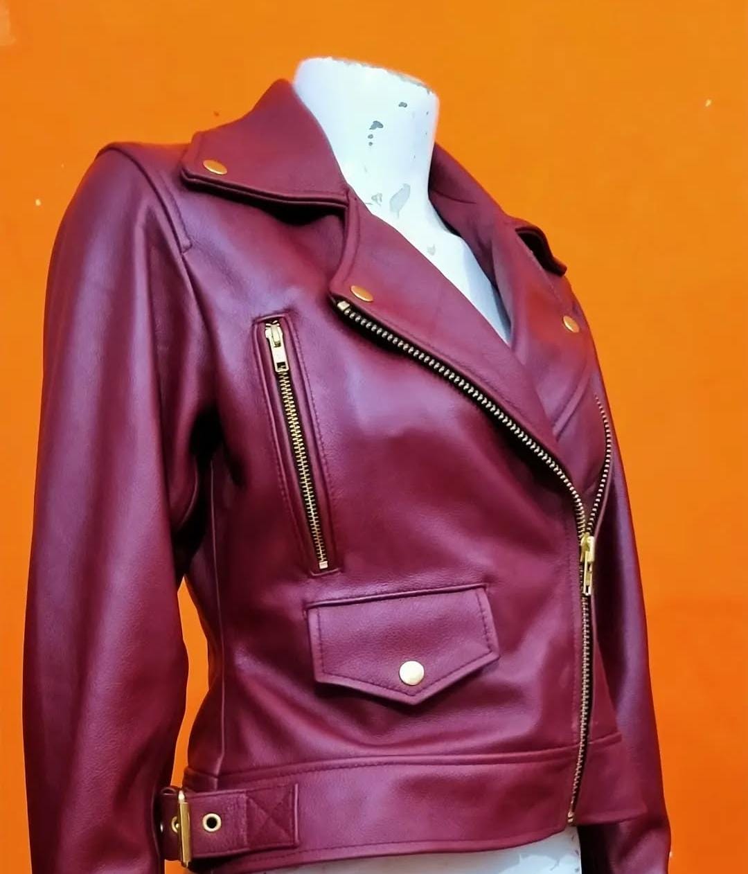 LEATHER WOMEN BIKER JACKET